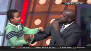 Shaq get's punched by a kid