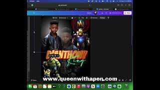 Let’s design a marvels themed obituary using Canva