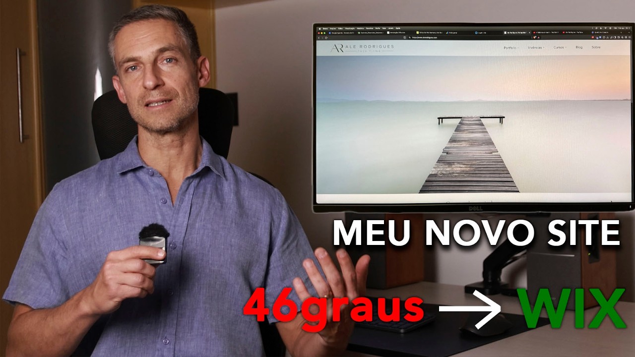 Depois de anos, abandonei o 46graus. Por que migrei para o Wix e como ficou meu novo site