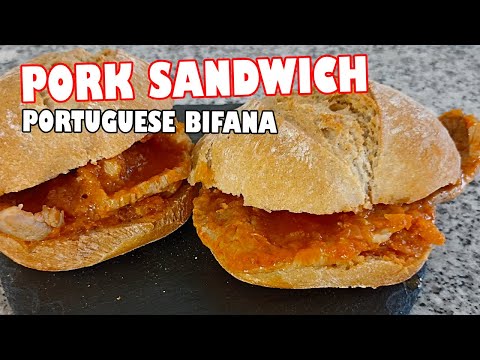 Authentic Portuguese BIFANA Recipe‼️DELICIOUS PORK SANDWICH #sandwichrecipe #quickdinner #easyrecipe