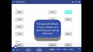 How to configure songs - Quartet Jazz Standards App
