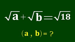 A Nice Algebra Problem | Math Olympiad | Find out a=? and b=?