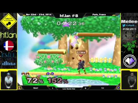 hf.lan 8 - Djagof (Cpt. Falcon) Vs. Cyr (Samus) - SSBM Singles Losers Quarter Final