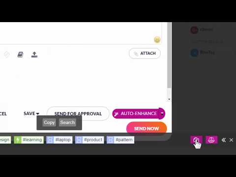 How to get hashtag suggestions for text and images in Sendible