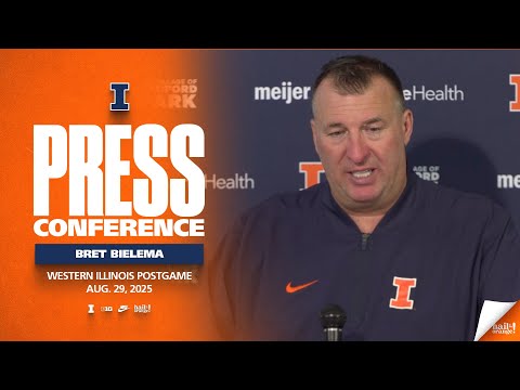 Illinois Football | Head Coach Bret Bielema Postgame vs. Western Illinois 8/29/25