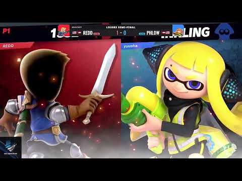 REDD (Mii Swordfighter) vs Phl0w (Inkling) Losers Semi Final