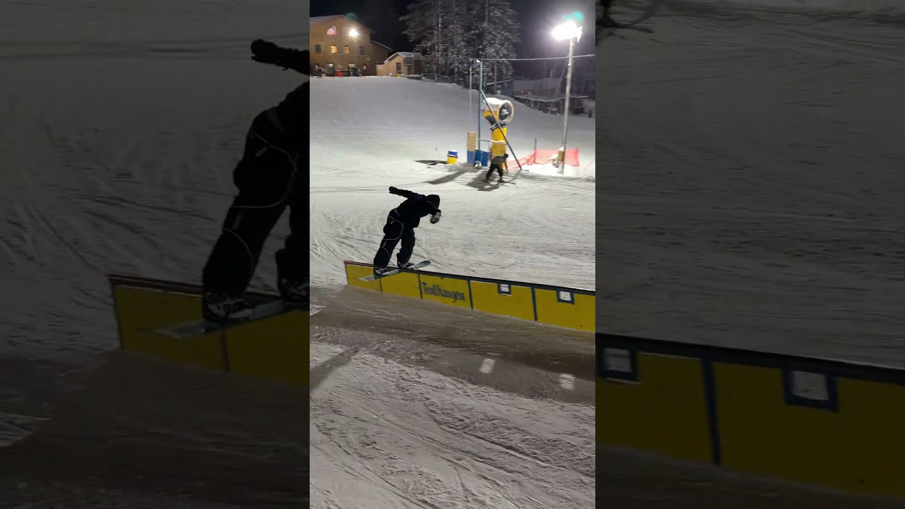Switch Frontside Boardslide in @Trollhaugen's Tomte Park