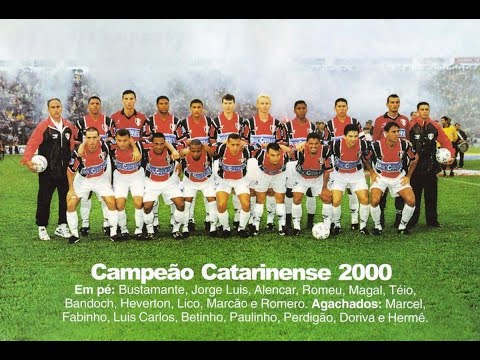 Narração gol do título do Joinville contra o Marcílio Dias - final Catarinense de 2000