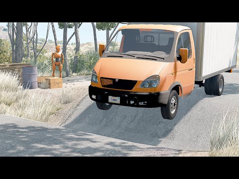 Mobil vs Potholes #11 - BeamNG Drive