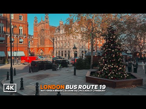 London Bus Ride Through the West End | Bus Route 19 POV | Chelsea → Piccadilly → Islington | 4K HDR