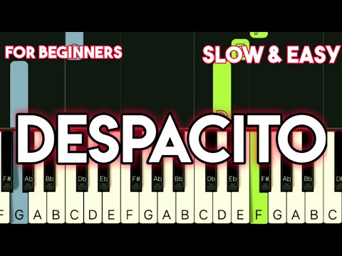 LUIS FONSI ft. DADDY YANKEE - DESPACITO | SLOW & EASY PIANO TUTORIAL