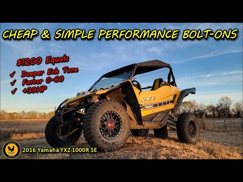 YAMAHA YXZ, Best Bang for Buck Performance Mods. 39 extra HP for only $1200.