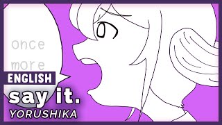 Cover art for say it