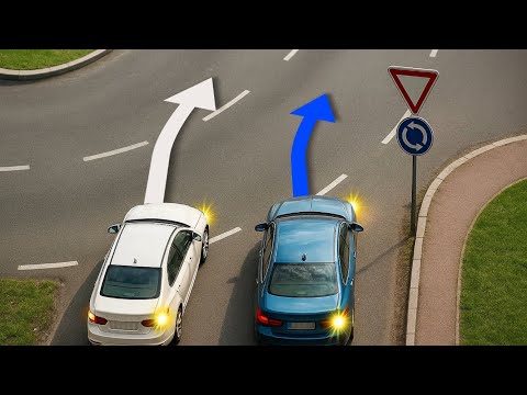Wer begeht einen Fehler beim Einfahren in den Kreisverkehr? Deutsche Verkehrsregeln erklärt