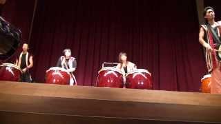 preview picture of video '20141031 ナマハゲふれあい太鼓「孔雀」 Namahage Japanese drum performance 'Kojaku' by Onga'