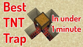 Minecraft: HIDDEN TNT Trap (1 Minute Tutorial!)