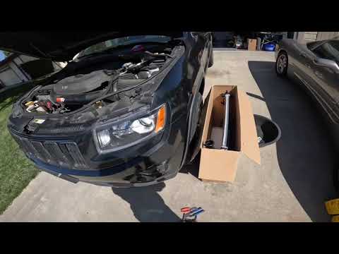 Replacing Jeep Radiator Grand Cherokee WK2 model DIY with coolant refill