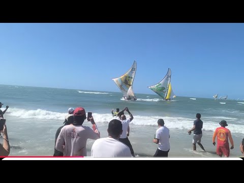Regata de Jangada na Praia do Pontal do Maceió Fortim Ceará