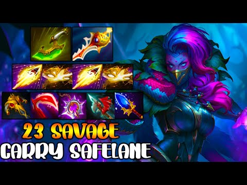 23 SAVAGE [ Templar Assassin ] CARRY SAFELANE - INTENSE TEAM FIGHT - DOTA 2 GAMEPLAY