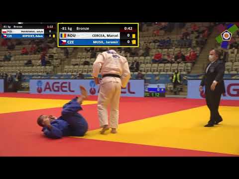 2021 Praha Bronze 81 kg Cercea Marcel ROU vs  Musil Jaromír CZE