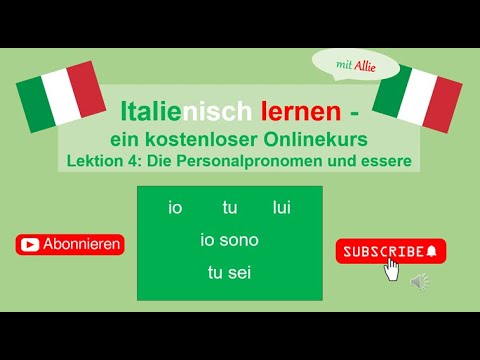 Learn Italian with Allie: 4 personal pronouns + essere - teaching materials are free