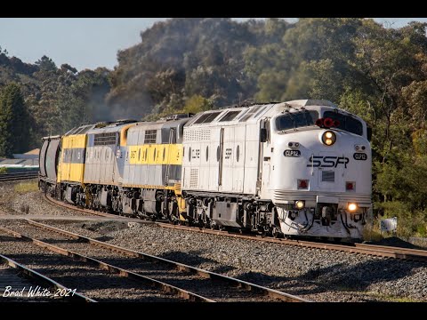 Quad Streamliners on SSR's 1CM6 Coolamon to Appleton Dock grain plus PN's 1WM2 steel- 21/11/21