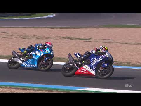 12H of Estoril 2020 - Duel between Freddy Foray (F.C.C. TSR Honda France) & Etienne Masson (SERT)