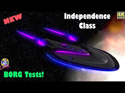 NEW Independence Class Enterprise H - Borg BASE Attack Star Trek Ship Battles - Bridge Commander