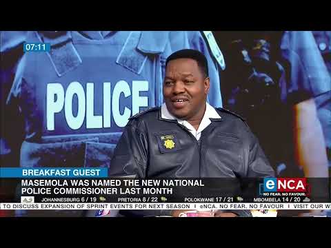 Breakfast guest Police commissioner Fannie Masemola [1 3]