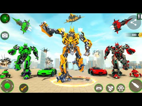 Optimus Prime Multiple Transformation Jet Robot Car Game 2022- Android Gameplay