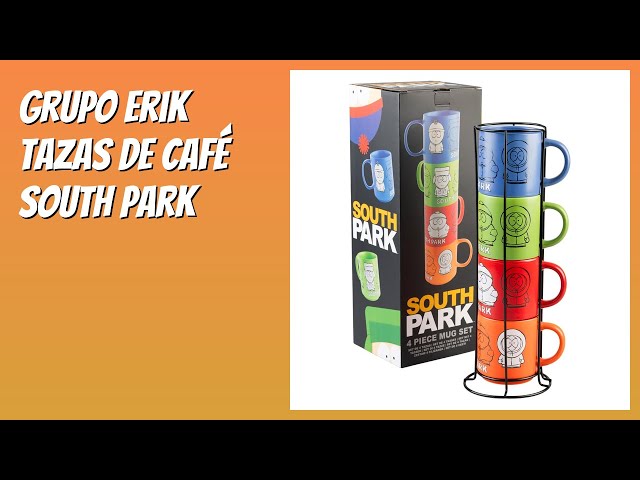 Vídeo relacionado con Grupo Erik Juego Tazas de Café South Park - 4 Tazas Desayuno Originales para regalar (300ml) | Aptas Lavavajillas y Microondas : Incluye soporte