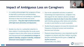 Second Annual Stroke Symposium Session 4: Ambiguous Loss After Stroke