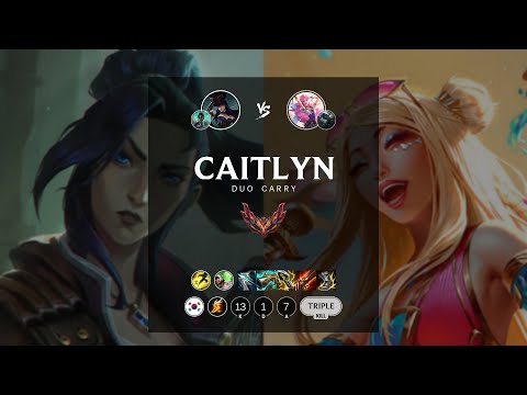 Caitlyn ADC vs Seraphine - KR Grandmaster Patch 12.12
