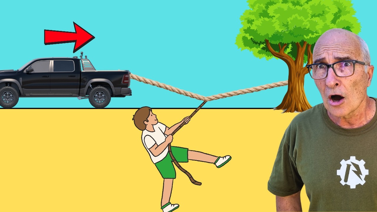 WHY COULD THE CHILD MOVE THE CAR EFFORTLESSLY?