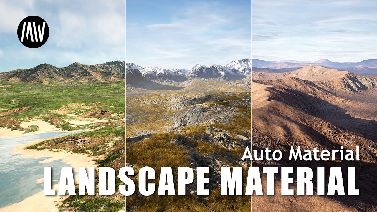 Unreal Engine 5 - !! FREE !! Landscape Auto Material #unrealengine #UE5 #gamedev