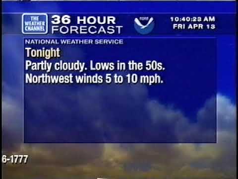 WeatherStar XL from Atlanta Georgia (April 13, 2001 @ 10:39am)