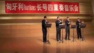 Four Bones Trombone Quartet - Debussy - La fille aux cheveux de lin