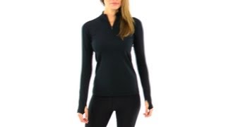Columbia Women's Baselayer Midweight Long Sleeve Running 1/2 Zip | SwimOutlet.com