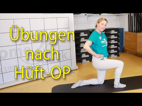 Übungen nach Hüft Operation mit Sandra  vom Come back Gelsenkirchen Buer, REHA-Sport für zu Hause