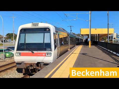 Trains at Beckenham - Transperth