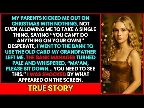 After my parents kicked me out, I used my grandfather’s old card. The bank manager froze when seeing