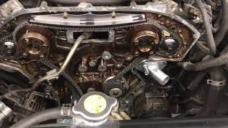 Nissan 4.0 V6 high-pitched whine or “marbles dropped into an aluminum pot” sound.