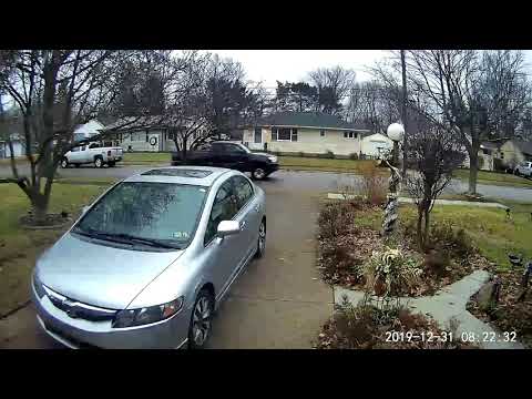New Years Eve snow storm time lapse