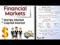 Financial Markets Part 1 Indian Economy Lec 97 Handwritten Notes An Aspirant