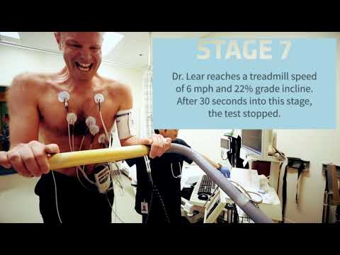 What happens during a cardiac stress test?