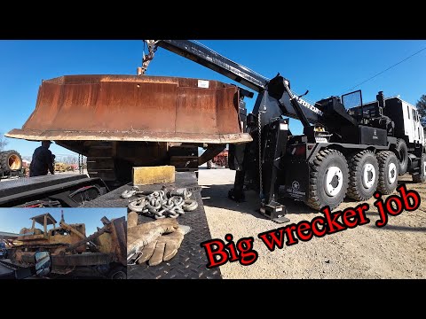 One last epic job with the big HET wrecker loading a 72,000lb TD-25E dozer before it left us!