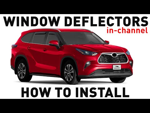 How to install Shatterproof In-Channel Window Deflectors for Toyota Highlander 2020-2024