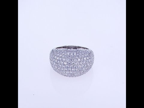 18KT WHITE GOLD DIAMOND COCKTAIL RING