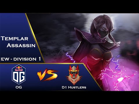 Templar Assassin Mid Division 1 POV Full Match - Intense Dota 2 Battle: OG vs. D1 Hustlers