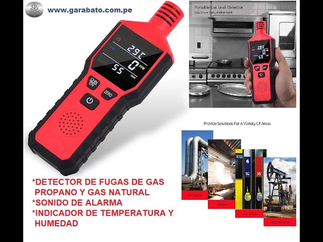 Vídeo relacionado con AEGTEST 1223 Detector de Fugas de Gas con Alarma Visual y Sonora, Luz Incorporada, Detector de Gas Natural para Localizar Fugas de Gases Combustibles como Metano, Propano para el Hogar